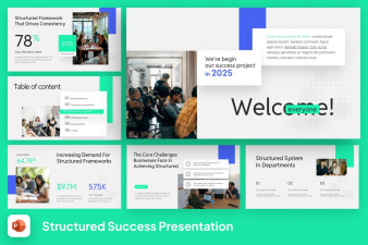 Structured Success PowerPoint Template